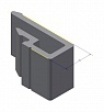 Алюминиевый профиль для закрепления панелей (штапик) секций приточной камеры ПК/ЮП 1149